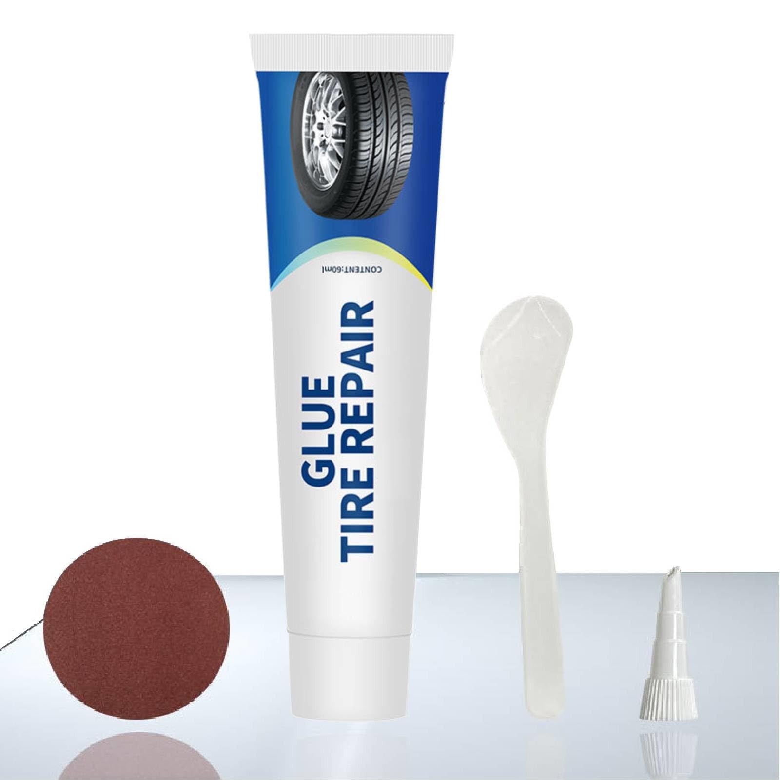 Kiuiom Haftender Reifenkleber, Alleskleber Gummi Reparatur, Reifenreparaturkleber, 60ml Felgen Reparaturset Reifendichtmittel Auto Instant Glue für Auto Motorrad Fahrrad LKW Kiuiom Haftender Reifenkleber, Alleskleber Gummi Reparatur, Reifenreparaturkleber, 60ml Felgen Reparaturset Reifendichtmittel Auto Instant Glue für Auto Motorrad Fahrrad LKW von Kiuiom