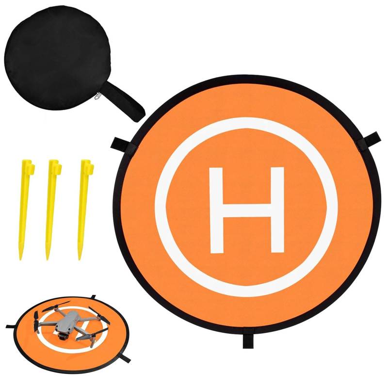 Landing Pad Faltbar,Universal Foldable Drohne Landeplatz,Drohnen-Landeplatz-Zubehör,Tragbare Faltbare Landing Pads,Doppelseitiger Wasserdichter Landing Pad,Für Drones Hubschrauber Zubehör,Kiuiom von Kiuiom