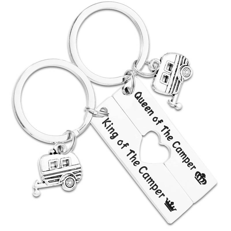 Kivosliviz Schlüsselanhänger für Wohnmobil und Wohnmobil als Geschenk für Männer und Frauen, niedlicher Campingartikel von Kivosliviz