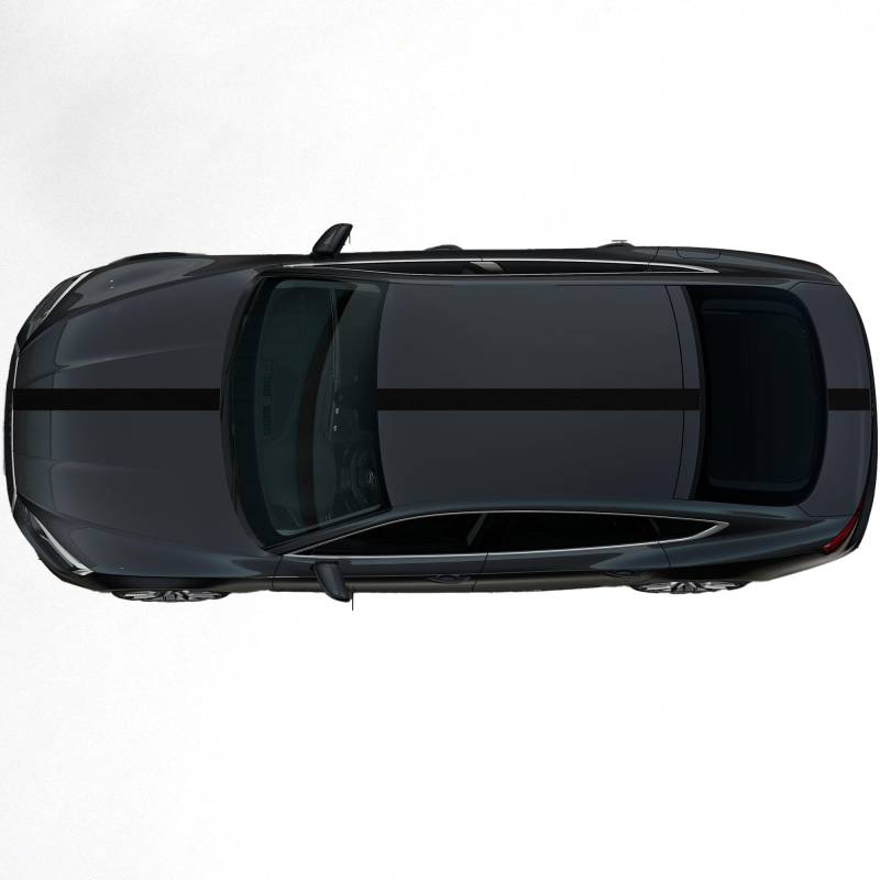Kiwistar - Autoaufkleber Rallye Streifen - 10 x 400 cm - schwarz glänzend - selbstklebend - Viperstreifen für Auto, Motorhaube, Karosserie - Tuning Aufkleber Racing Deko von Kiwistar