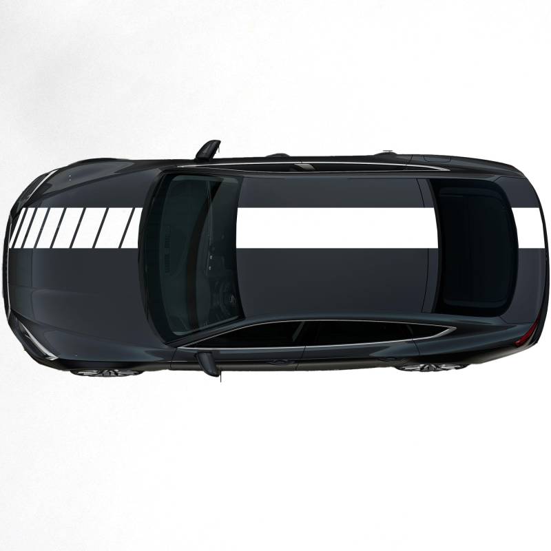 Kiwistar Viperstreifen glänzend - 30 x 400 cm - weiß Rennstreifen, Aufkleber, Rallystreifen - ohne Übertragungsfolie - Tuning - Viper - Racing - Zierstreifen von Kiwistar