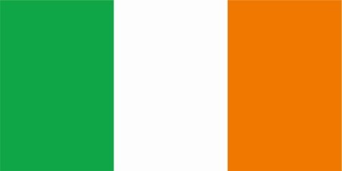 Kiwistar - Autoaufkleber Sticker Fahne Flagge Aufkleber 10cm Irland laminiert sehr Lange Haltbar von Kiwistar