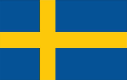 Kiwistar - Autoaufkleber Sticker Fahne Flagge Aufkleber 10cm Schweden laminiert sehr Lange Haltbar von Kiwistar