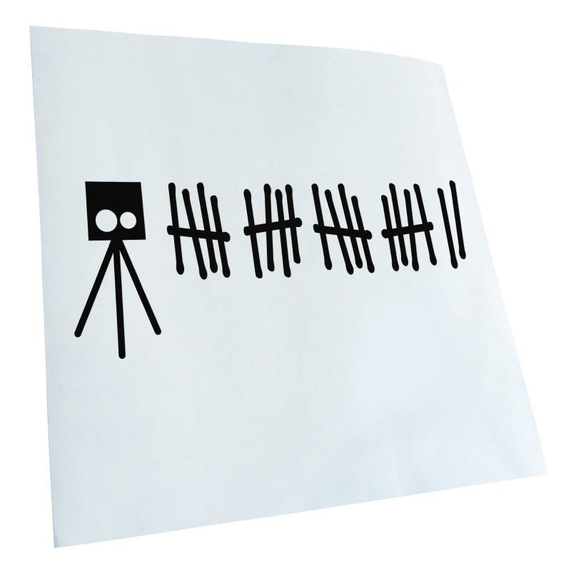 Kiwistar - Autoaufkleber - Schwarz - 20x8cm Blitzer Aufkleber für Auto, Laptop, Fahrrad, LKW, Motorrad Mehrfarbig JDM Decal Racing von Kiwistar