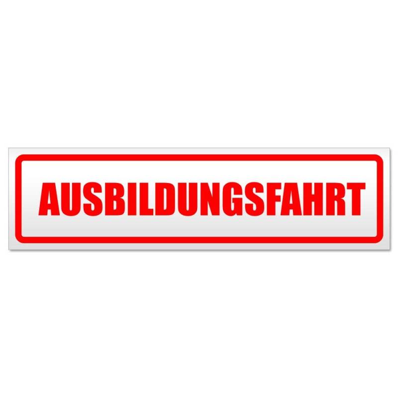 Kiwistar Ausbildungsfahrt Magnetschild Schild magnetisch - 60cm Rot - Magnetfolie für Auto PKW Kfz von Kiwistar
