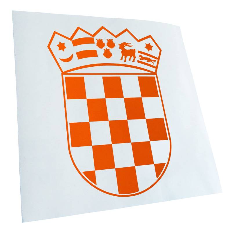 Kiwistar - Autoaufkleber - Flagge Kroatien Wappen Aufkleber für Auto, Laptop, Fahrrad, LKW, Motorrad Mehrfarbig JDM Decal Racing von Kiwistar