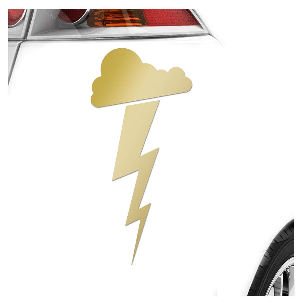 Kiwistar - Autoaufkleber - Gewitterwolke Blitz Aufkleber für Auto, Laptop, Fahrrad, LKW, Motorrad Mehrfarbig JDM Decal Racing von Kiwistar