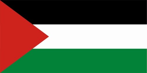 Kiwistar - Autoaufkleber Sticker Fahne Flagge Aufkleber 15cm Palästina laminiert sehr Lange Haltbar von Kiwistar