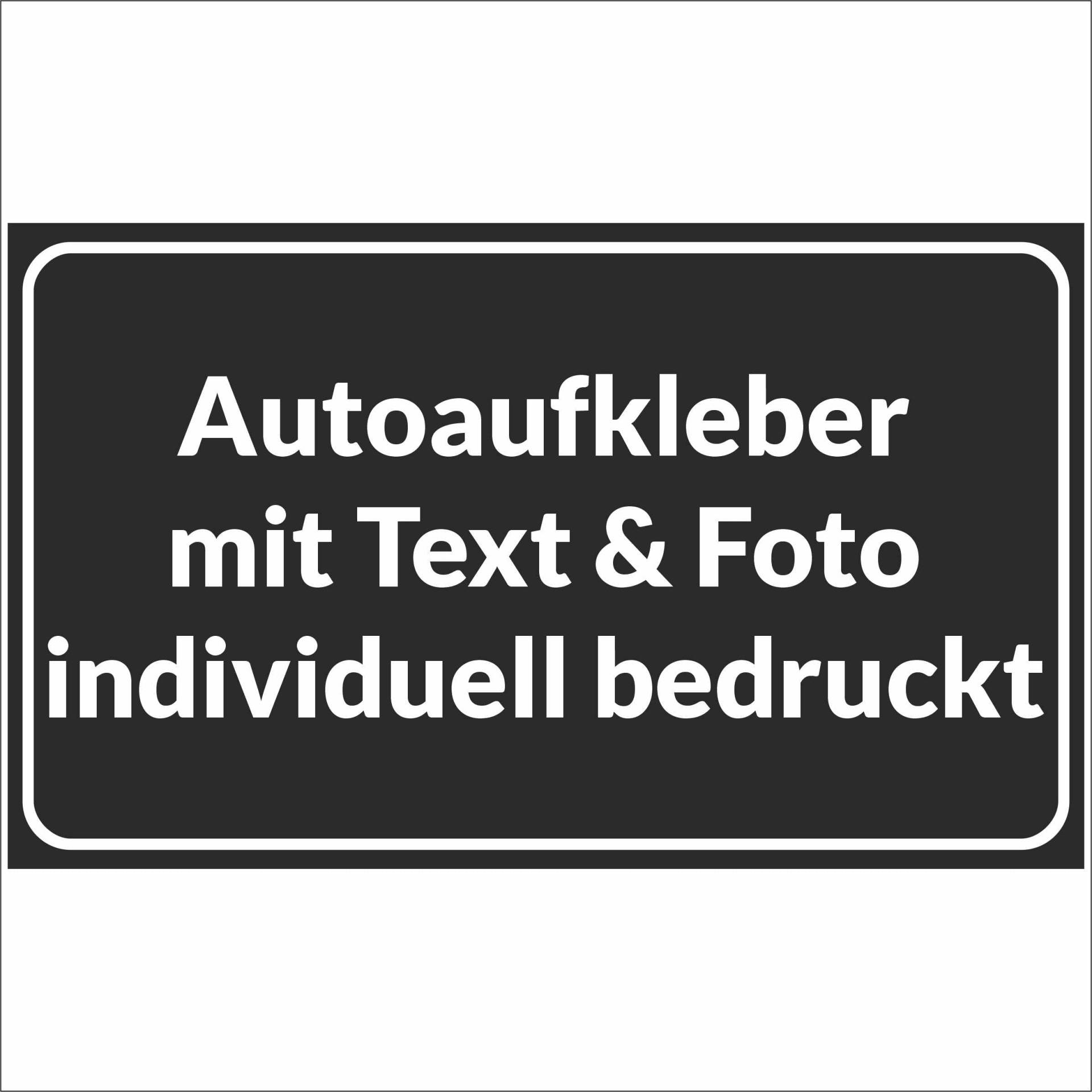 Kiwistar Autoaufkleber - mit Wunschtext und Foto individuell Bedruckt - Werbung für Firma Büro personalisiert für Auto, KfZ LKW (schwarz, 30x20 cm) von Kiwistar