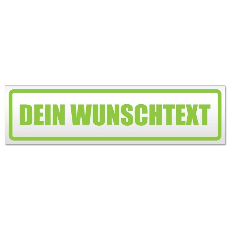 Kiwistar Dein Wunschtext Magnetschild Schild magnetisch - 60cm Lindgrün - Magnetfolie für Auto PKW Kfz von Kiwistar
