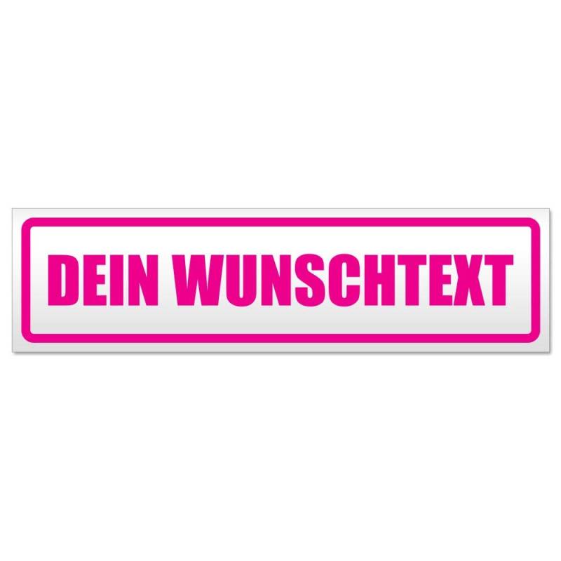 Kiwistar Dein Wunschtext Magnetschild Schild magnetisch - 60cm Pink - Magnetfolie für Auto PKW Kfz von Kiwistar