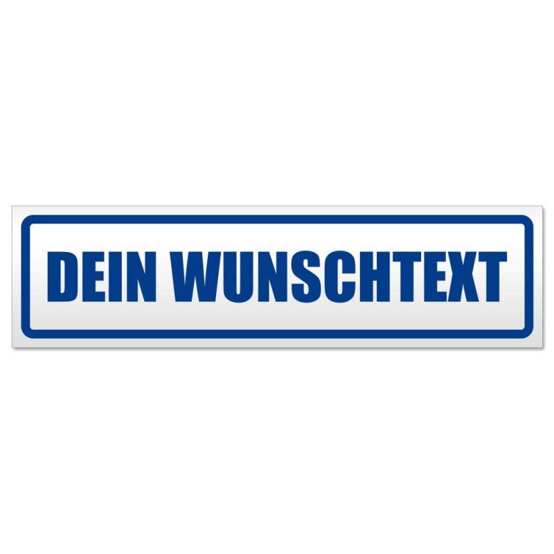 Kiwistar Dein Wunschtext Magnetschild Schild magnetisch - 60cm Verkehrsblau - Magnetfolie für Auto PKW Kfz von Kiwistar