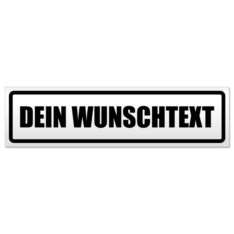 Kiwistar Dein Wunschtext Magnetschild Schild magnetisch - 60cm Schwarz - Magnetfolie für Auto PKW Kfz von Kiwistar