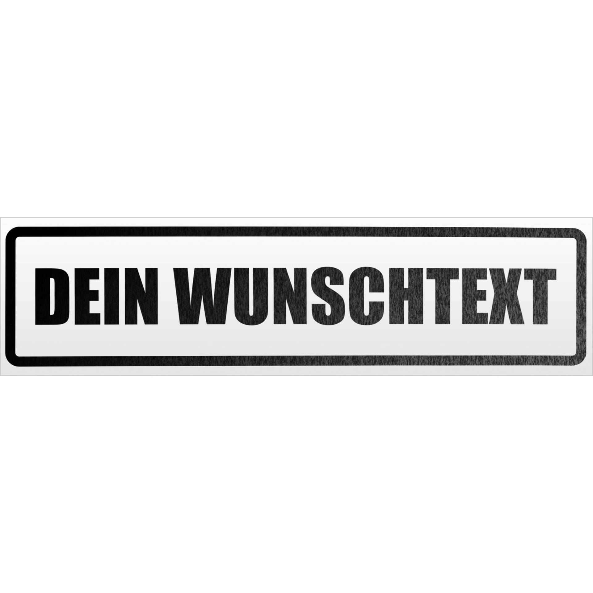 Kiwistar Dein Wunschtext Magnetschild Schild magnetisch - 60cm Schwarz - reflektierend - Magnetfolie für Auto PKW Kfz von Kiwistar