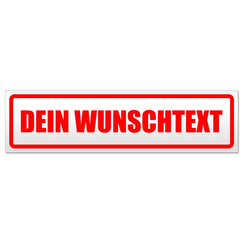 Kiwistar Dein Wunschtext Magnetschild Schild magnetisch - 60cm Rot - Magnetfolie für Auto PKW Kfz Kiwistar Dein Wunschtext Magnetschild Schild magnetisch - 60cm Rot - Magnetfolie für Auto PKW Kfz von Kiwistar