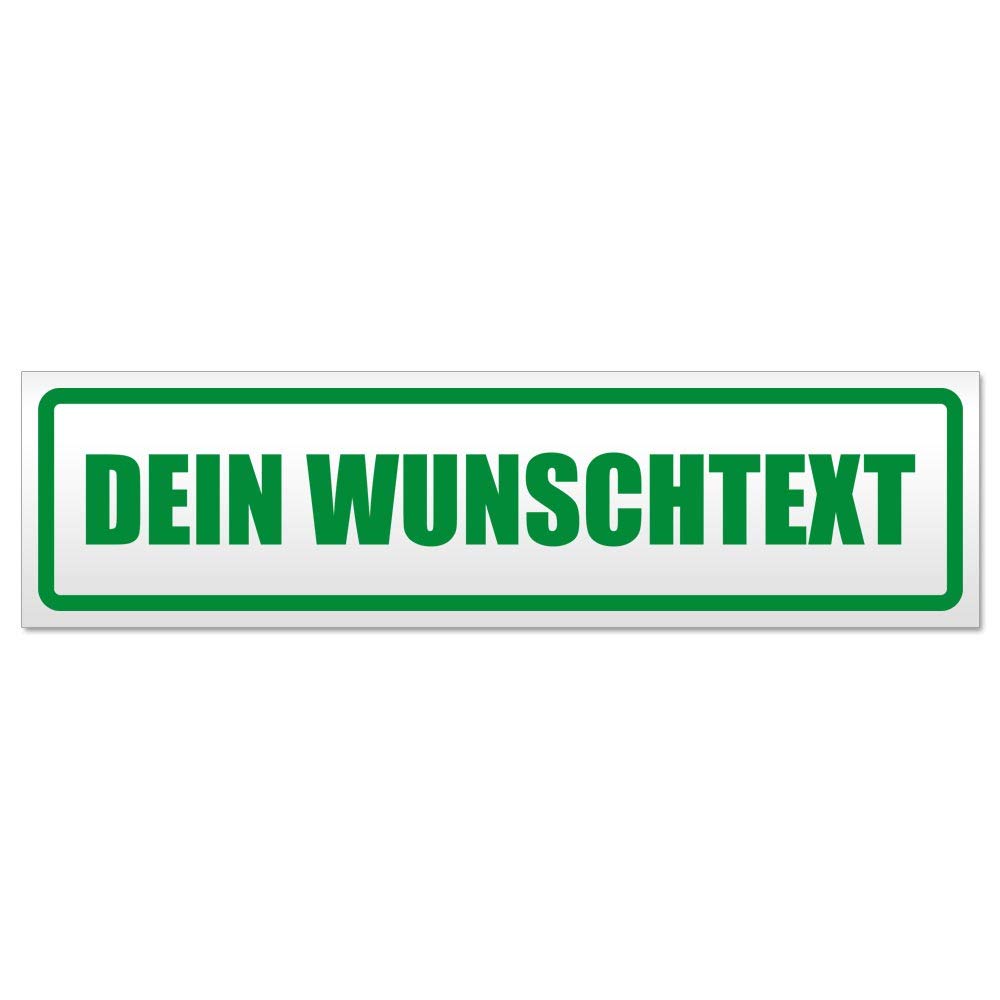 Kiwistar Dein Wunschtext Magnetschild Schild magnetisch - 60cm Grün - Magnetfolie für Auto PKW Kfz von Kiwistar