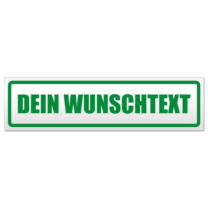 Kiwistar Dein Wunschtext Magnetschild Schild magnetisch - 60cm Grün - Magnetfolie für Auto PKW Kfz von Kiwistar