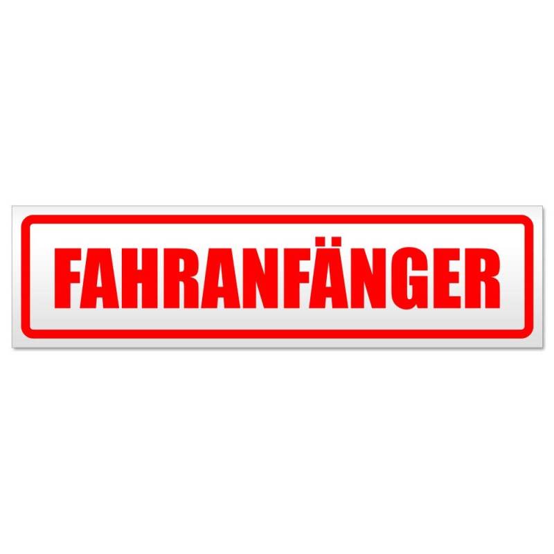 Kiwistar Fahranfänger Magnetschild Schild magnetisch - 30cm Rot - Magnetfolie für Auto PKW Kfz von Kiwistar