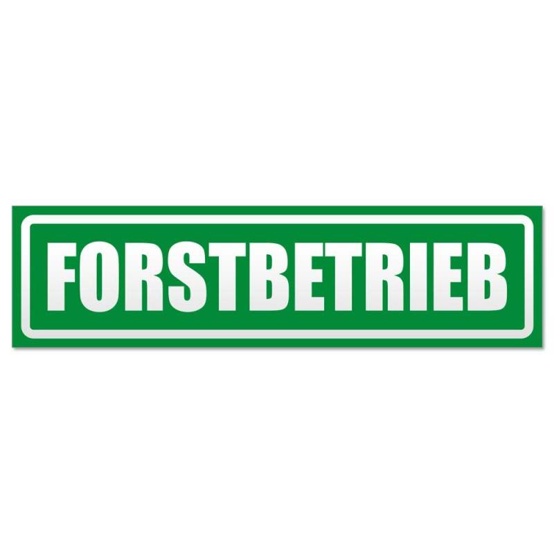 Kiwistar - Autoaufkleber - Forstbetrieb invertiert - Hinweis Aufkleber Sticker für Auto, Kfz, Fahrrad, PKW, LKW von Kiwistar