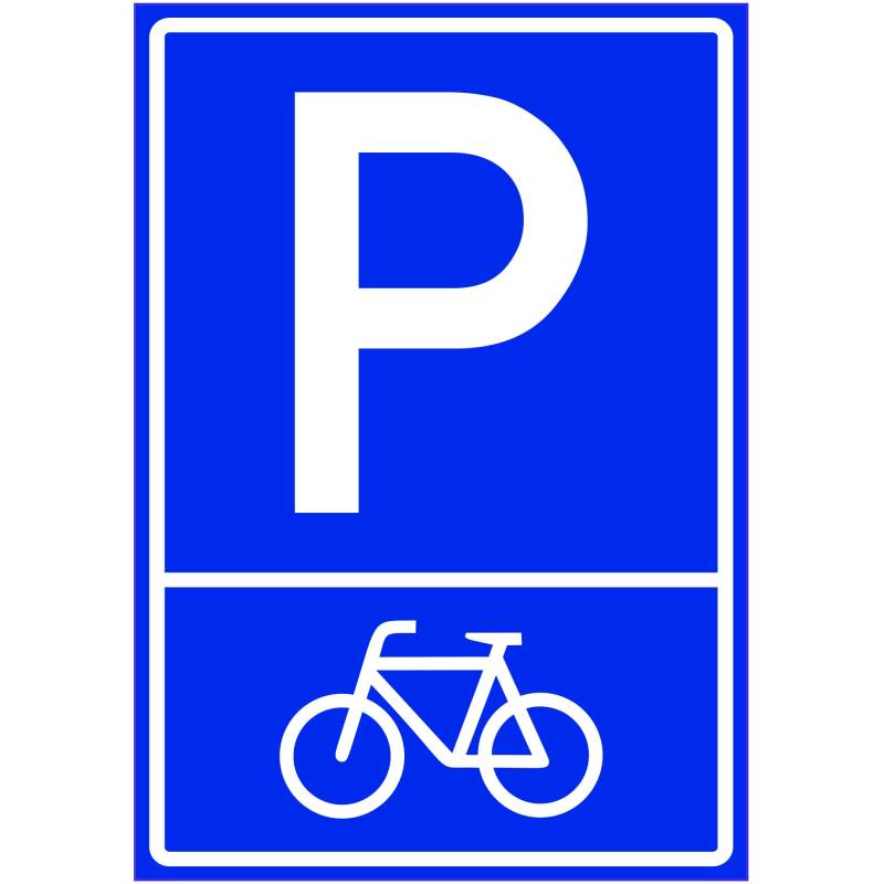 Kiwistar - Parkplatzschild - Alu Verbund kein PVC! - Fahrrad (Piktogramm) - 42 x 30cm von Kiwistar
