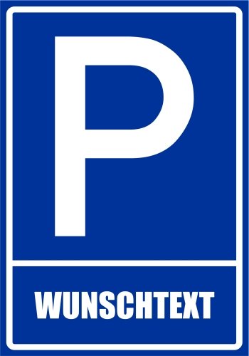 Kiwistar - Parkplatzschild - Alu Verbund kein PVC! - Wunschtext - 42 x 30cm von Kiwistar