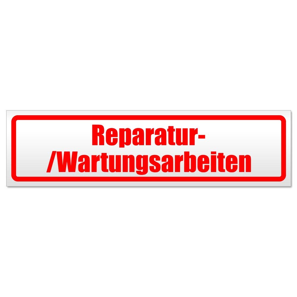 Kiwistar Reparatur - /Wartungsarbeiten Magnetschild Schild magnetisch - 60cm Rot - Magnetfolie für Auto PKW Kfz von Kiwistar