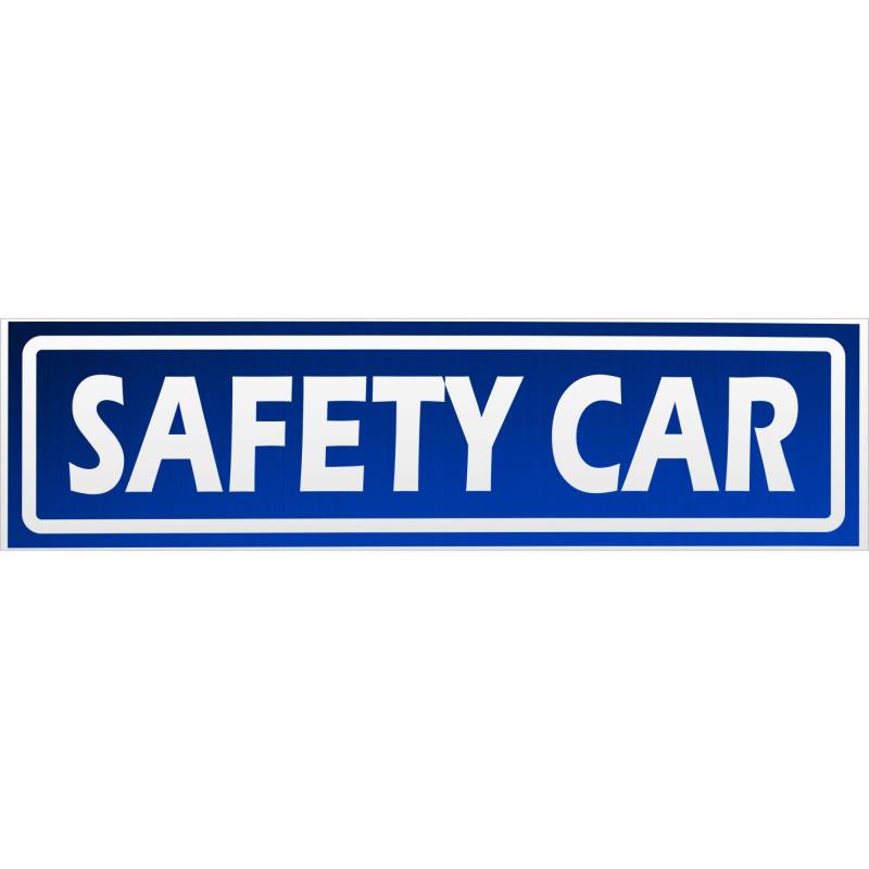 Kiwistar Safety Car invertiert Magnetschild Schild magnetisch - 30cm Blau - reflektierend - Magnetfolie für Auto PKW Kfz von Kiwistar