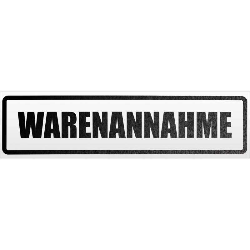 Kiwistar Warenannahme Magnetschild Schild magnetisch - 60cm Schwarz - reflektierend - Magnetfolie für Auto PKW Kfz von Kiwistar