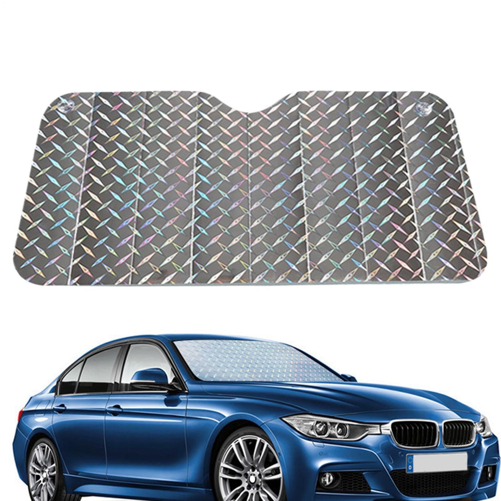 Kixolazr Sonnenschirm für Auto Windschutzscheibe, Windschutzscheibe Sonnenschutz - Windschutzscheibe Sonnenschatten für Auto - UV -Schutzfahrzeugzubehör, reflektierende Bildschirmabdeckungsklappe, Kixolazr Sonnenschirm für Auto Windschutzscheibe, Windschutzscheibe Sonnenschutz - Windschutzscheibe Sonnenschatten für Auto - UV -Schutzfahrzeugzubehör, reflektierende Bildschirmabdeckungsklappe, von Kixolazr