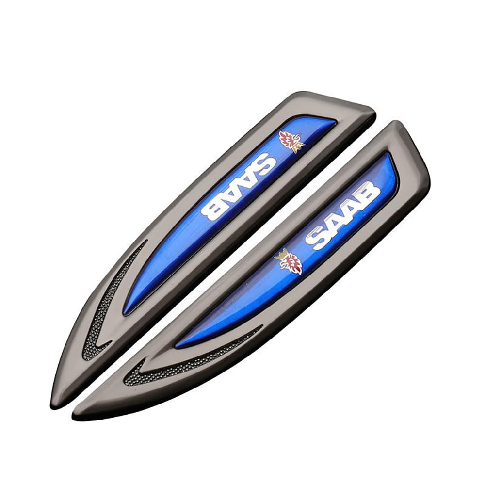 3D Metall Embleme Sticker Auto Körper KofferraumtüR Chrom Abzeichen Dekoration für SAAB ufkleber Logo,B von KizmiQ