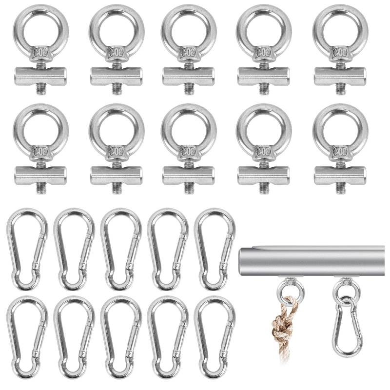 Kkluno Kederleiste Haken, 10 Stück RV Markisenhaken 6 mm Kederstopper Camping Kederschiene Haken Zubehör Kederschiene Zubehör für Kederschiene Caravan Wohnmobil Wohnmobil Campervan Boot von Kkluno