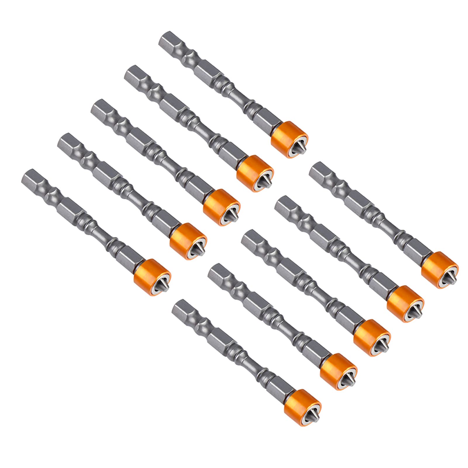 10pcs 65mm PH2 Hex Shank Magnetic Anti Slip Screwdriver Bits Set Gipskartonscheibe Trockenbauschraube für die Installationsarbeit 10pcs 65mm PH2 Hex Shank Magnetic Anti Slip Screwdriver Bits Set Gipskartonscheibe Trockenbauschraube für die Installationsarbeit von Klanata