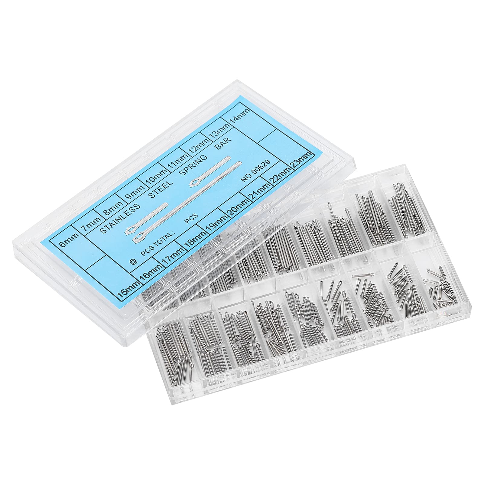 360-teiliges Reparaturset für Uhrenstifte aus Edelstahl, 6–23 mm, für Uhrenarmbandglieder aus Edelstahl 360-teiliges Reparaturset für Uhrenstifte aus Edelstahl, 6–23 mm, für Uhrenarmbandglieder aus Edelstahl von Klanata