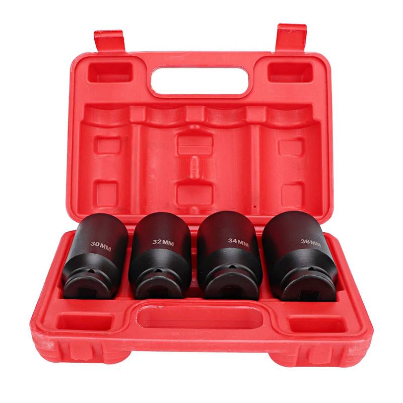 4pcs 1/2 Zoll Impact Socket Reparaturwerkzeugset hoher Härte 12 -Punkte -Kopf -Adapter von Klanata