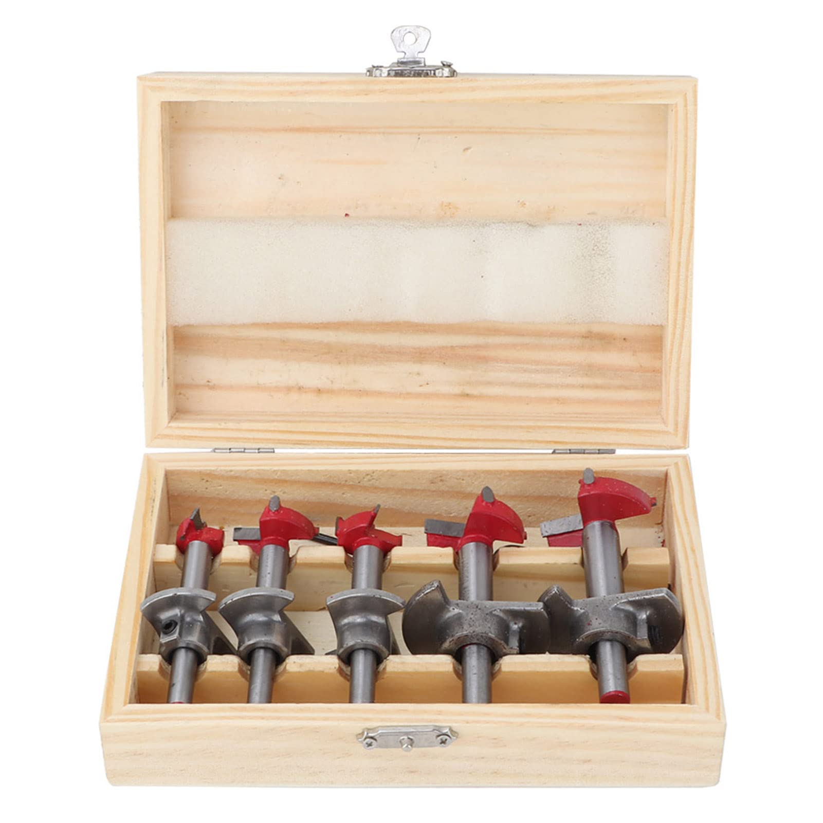 5pcs Forstner Drill Bit Holzbearbeitungslochsägen Säge Holzschneider Set Einstellbare Tiefe STECKE Löcher Schnelle Chipentfernung für verschiedene Holzarbeiten DIY -Projekte 5pcs Forstner Drill Bit Holzbearbeitungslochsägen Säge Holzschneider Set Einstellbare Tiefe STECKE Löcher Schnelle Chipentfernung für verschiedene Holzarbeiten DIY -Projekte von Klanata