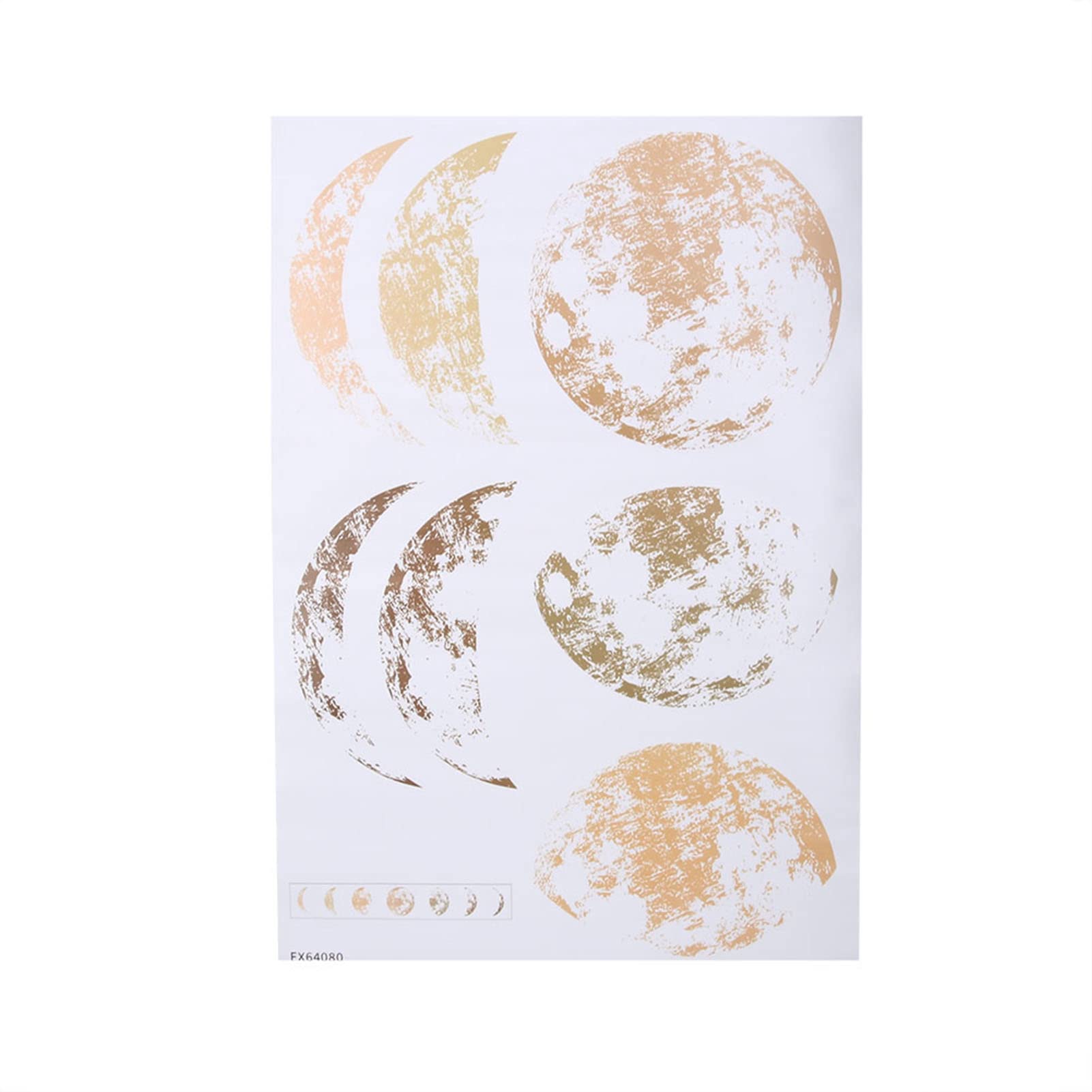 Golden Mond Phasenmuster Wandaufkleber Kunst Aufkleber Aufkleber Attraktives Wohnzimmer Schlafzimmeration Golden Mond Phasenmuster Wandaufkleber Kunst Aufkleber Aufkleber Attraktives Wohnzimmer Schlafzimmeration von Klanata