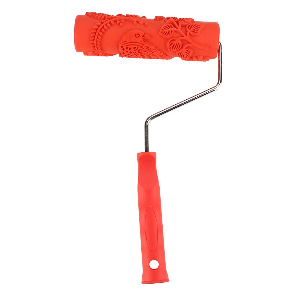 Gummi-Prägestruktur-Wanddruckpinsel-Relief-Rollenwerkzeug mit Griff für Heimwerker-Maler EG343T Gummi-Prägestruktur-Wanddruckpinsel-Relief-Rollenwerkzeug mit Griff für Heimwerker-Maler EG343T von Klanata