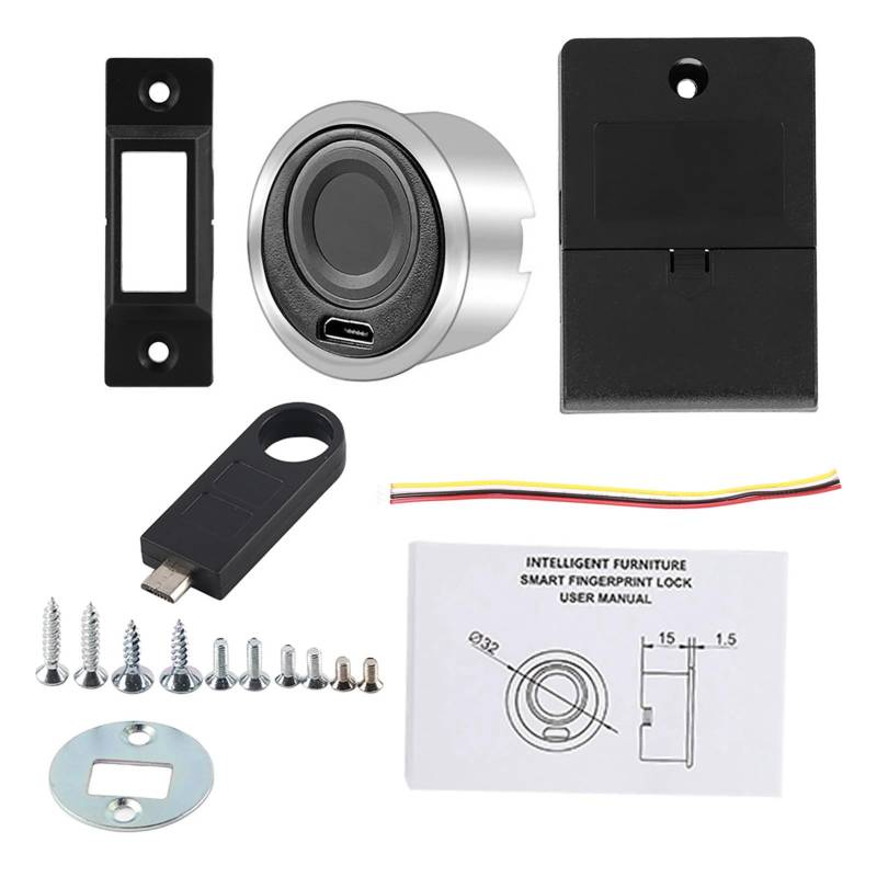 Halbleiter Fingerabdruck Keyless Security Cabinet Drawer Lock Indicator Leuchte für das Metallpolieren von Heimgärten von Klanata
