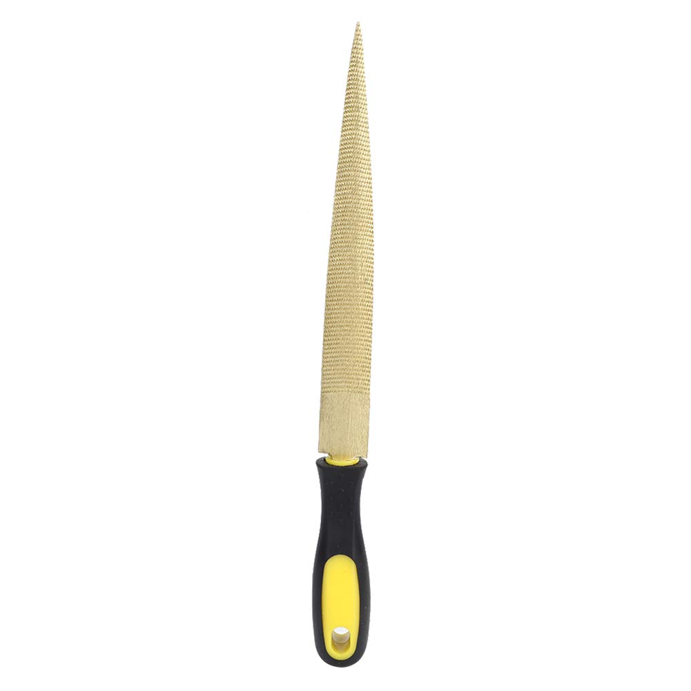 Holzfeile Golden Tapered Wood File Raspe DIY Craft Carpenter Holzbearbeitungswerkzeug (Golddatei 10 Zoll + Verpackungstasche) von Klanata
