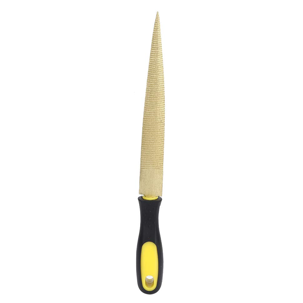 Holzfeile Golden Tapered Wood File Raspe DIY Craft Carpenter Holzbearbeitungswerkzeug (Golddatei 8 Zoll + Verpackungstasche) von Klanata