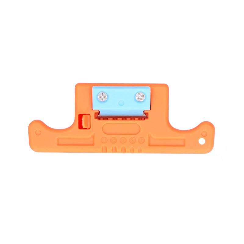Kabelabisolierer, Längstechniker, Elektriker, Spleißwerkzeug AUA05, 1,9–3,0 mm, Orange von Klanata
