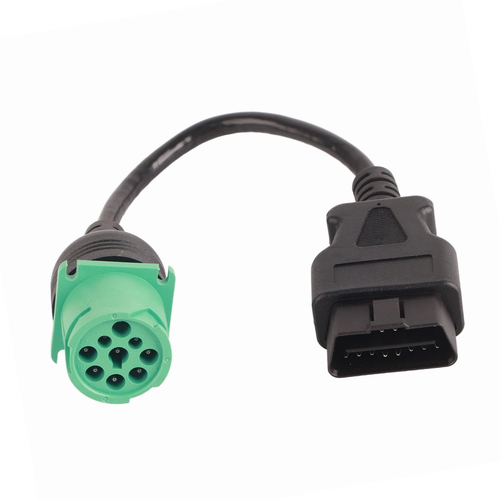 Klanata OBD2-Diagnosescanner-Adapter, 9-poliges auf 16-poliges J1962-J1939-Steckerkabel, passend für Cummins-Motor-LKW-Diagnose Klanata OBD2-Diagnosescanner-Adapter, 9-poliges auf 16-poliges J1962-J1939-Steckerkabel, passend für Cummins-Motor-LKW-Diagnose von Klanata