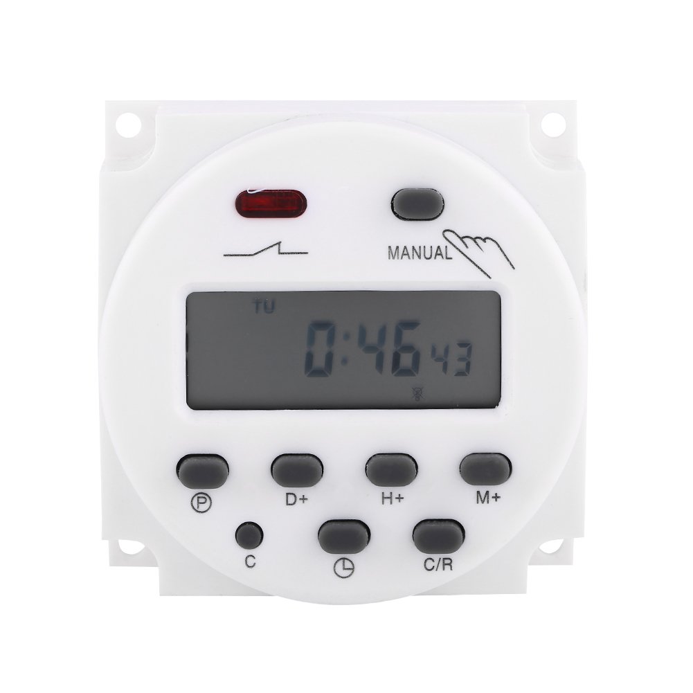 LCD Digital Weekly Weekly Programmierbares Mikrocomputer -Zeitschalter 17on und 17OFF Relais -Timer für Home Appliances Control (24 V) von Klanata