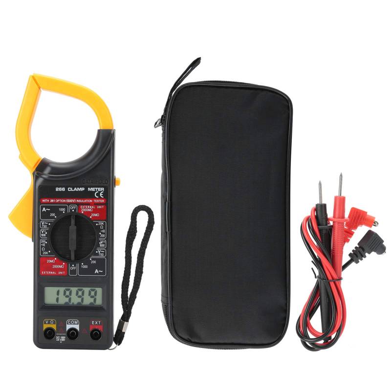 LCD -Multimeter -Messwerkzeug für digitale Klemme Messgerät DT266 Handheld -Amperemeter -Voltmeter von Klanata