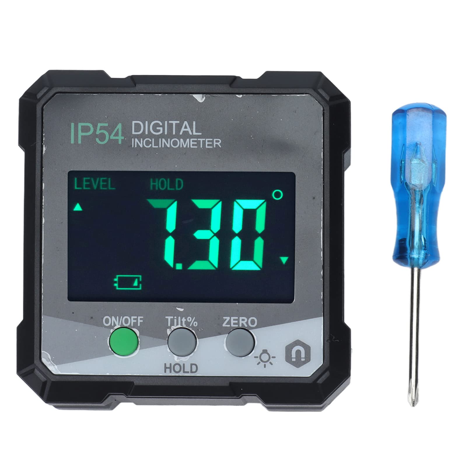 Magnetischer digitaler Protraktor 4x90 ° IP54 LCD -Kegelneigungsmesser Elektronischer Winkelmesser für Holzbearbeitungsmaschinen Magnetischer digitaler Protraktor 4x90 ° IP54 LCD -Kegelneigungsmesser Elektronischer Winkelmesser für Holzbearbeitungsmaschinen von Klanata