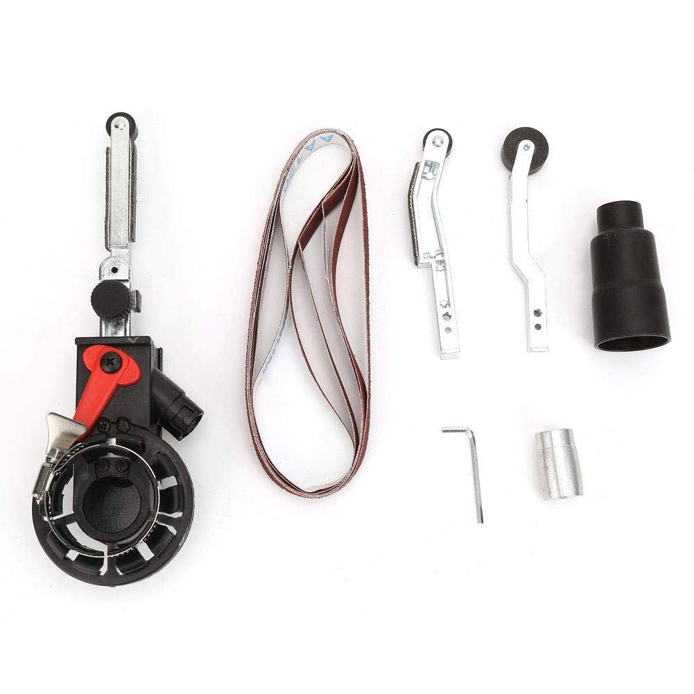 Mini -Gürtelschleifer Schleifkopfadapter Elektrischer Winkel Ergonomisches Design für präzise Klingenschleife (M10) von Klanata