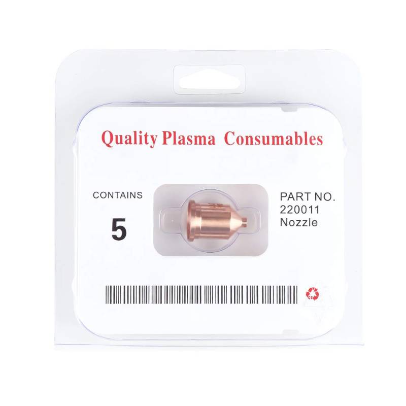 Plasmaschneidertipps Kit Schnittbrenner Verbrauchsmaterial Düse für max1650 5pcs Set Geeignete Metallarbeiter von Klanata