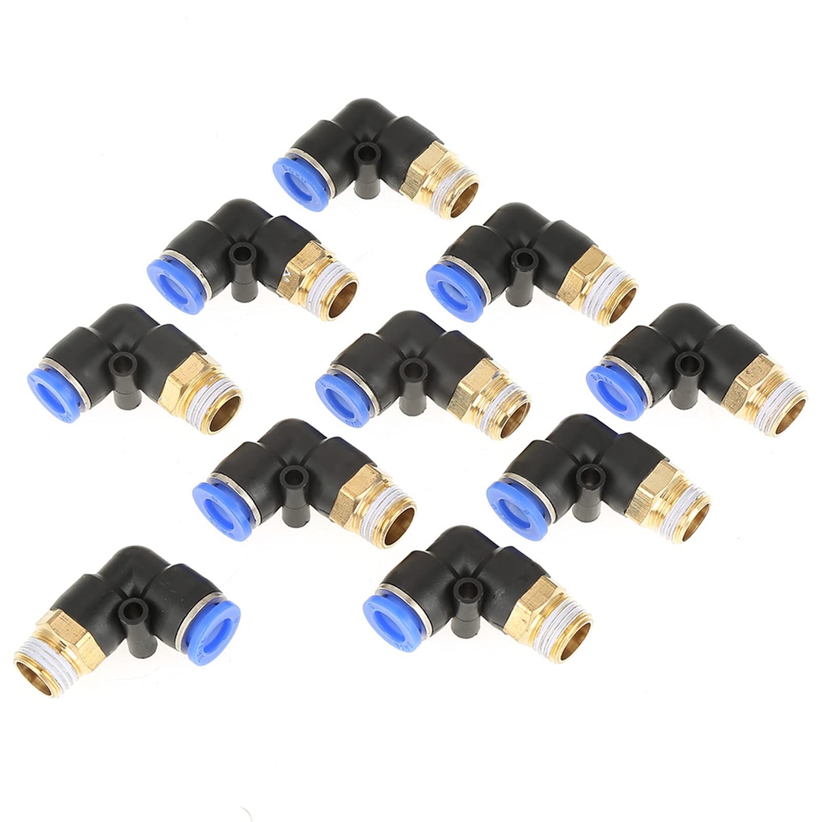 Pneumatic Elbow Schnellanschlussluftanschläge Adapter -Set 10pcs 8 mm Durchmesser Gewinde G1/4 360 Grad Rotatable für pneumatische Werkzeuge Pneumatic Elbow Schnellanschlussluftanschläge Adapter -Set 10pcs 8 mm Durchmesser Gewinde G1/4 360 Grad Rotatable für pneumatische Werkzeuge von Klanata