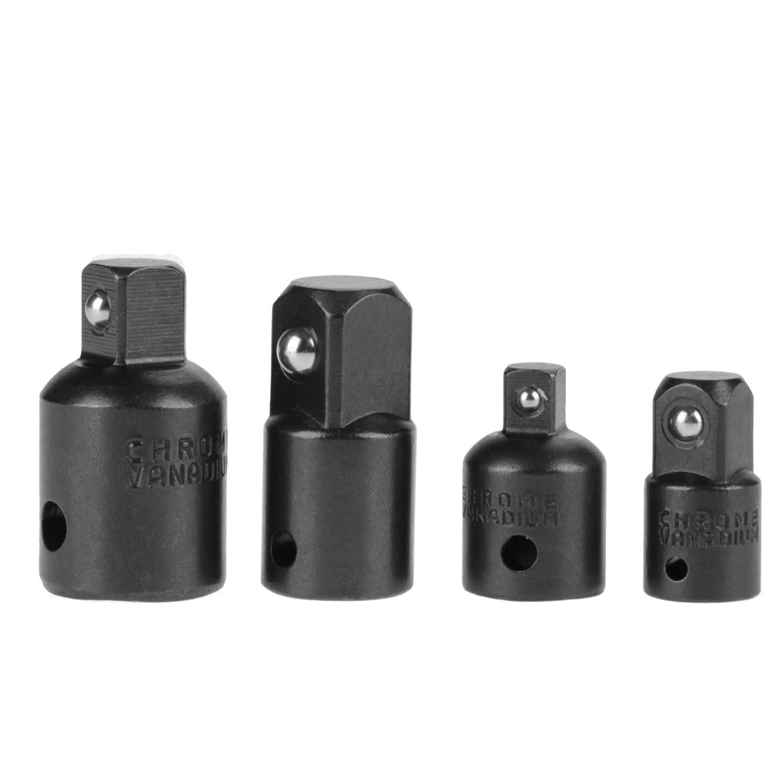 Sockeladapter Reduzierer Chrom Vanadium Stahlschlüsseladapter 4pcs für Mehrkundensatz-Set (Schwarz) von Klanata
