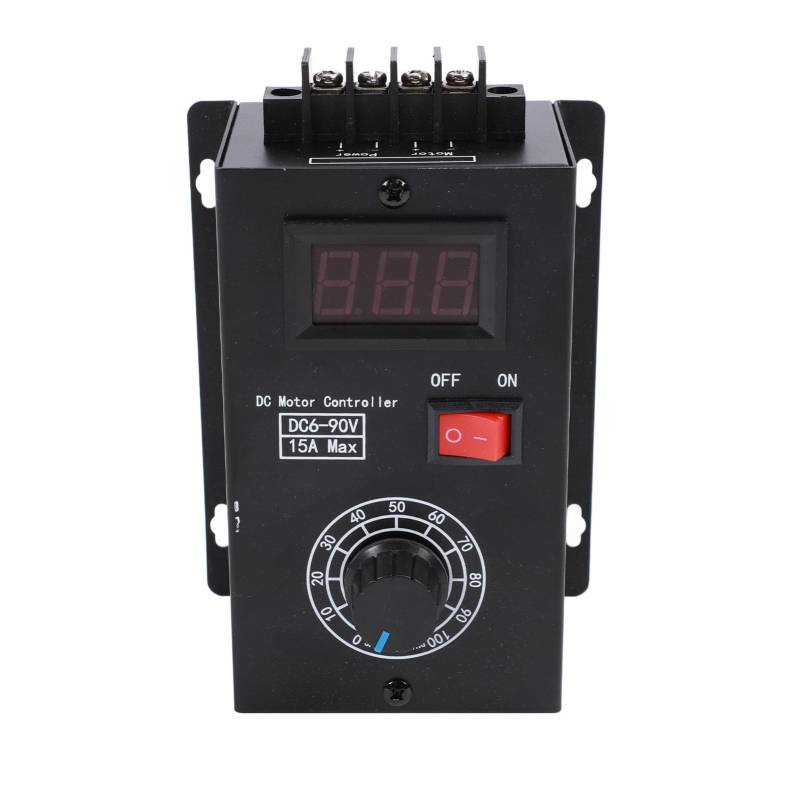 Universelle 6V 90 V PWM Direktstrom Motor Speed ​​Control SPS 15A Gouverneur -Volt -Anzeige für Pinselmotor -DC -Strecke Weitspannung von Klanata